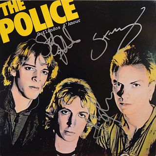 The Police signed Outlandos d’Amour album