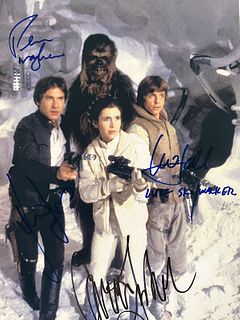 Star Wars cast signed photo
