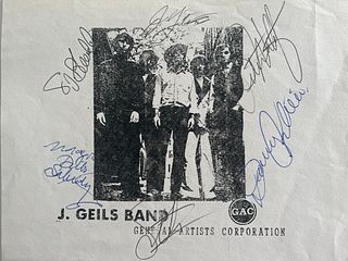 J. Geils Band signed promo flat