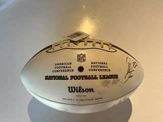 2007-2008 Chargers team signed football. GFA authenticated