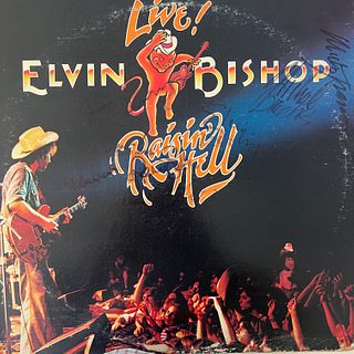 Elvin Bishop Live And Raisin Hell signed album 