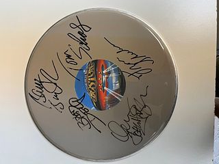Boston band signed drum head