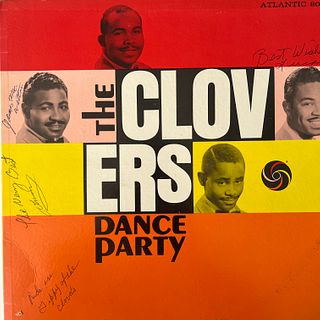 The Clovers Dance Party signed album 
