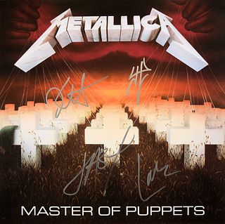 Metallica signed Master Of Puppets album