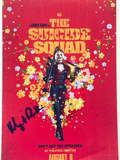 The Suicide Squad Margot Robbie signed photo 