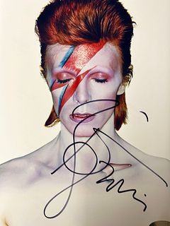  David Bowie Aladdin Sane signed photo