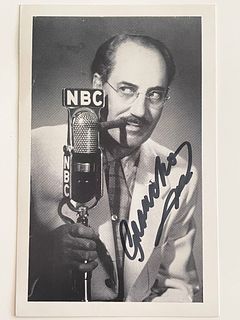 NBC Groucho Marx signed photo