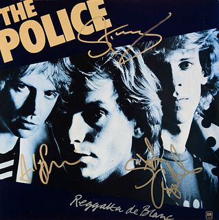 The Police signed Reggatta de Blanc album