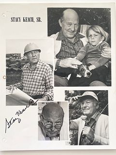 Stacy Keach Sr. signed photo collage