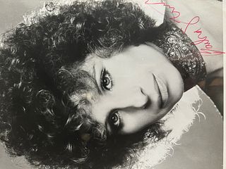 Barbra Streisand signed photo. GFA authenticated