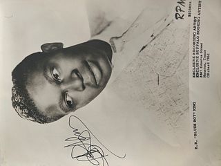 B.B. King signed photo