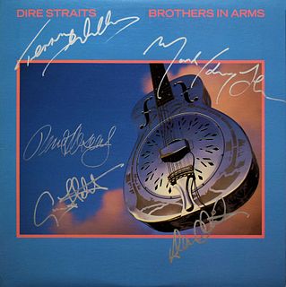 Dire Straits signed Brothers In Arms album