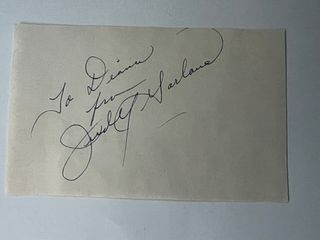Judy Garland original signature