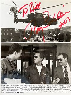 Blue Thunder Roy Scheider signed movie photo