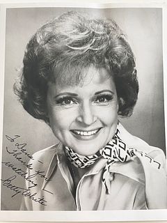 Betty White signed photo