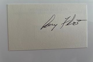 Larry Flynt signed business card