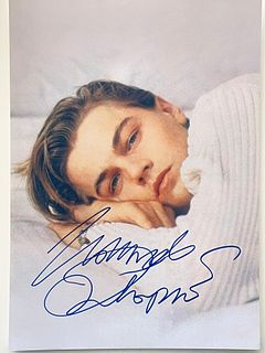 Leonardo DiCaprio signed photo
