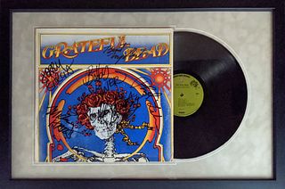 Grateful Dead signed custom framed vinyl album
