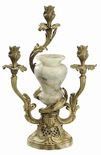 Louis XV Style Bronze and Quartz