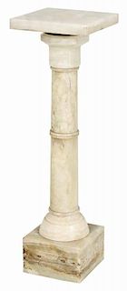 Classical Column Form Onyx Pedestal
