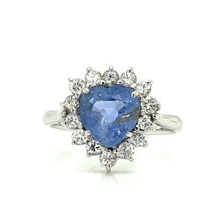 18k Diamond Ceylon Sapphire RingÂ 