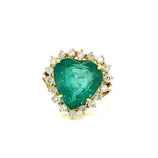 18k Diamond Emerald RingÂ 