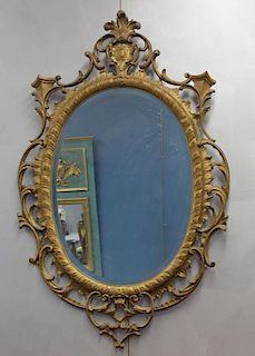 Carved Giltwood Mirror.