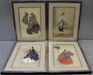 Set of 4 Japanese Woodblock Prints.