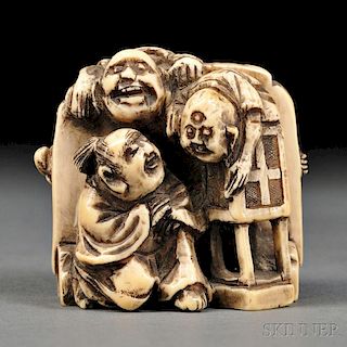 Ivory Carving of Five Demons