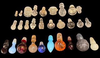 Collection Antique & EAPG Glass Bottle Stoppers