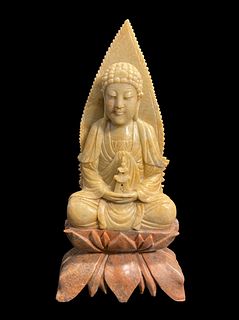 Chinese Soapstone Buddha