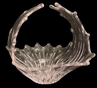 COFRAC France Crystal Centerpiece Vase