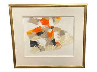 Abstract Watercolor Signed MATSUI '75