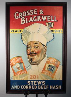 LARGE REPRO CROSSE & BLACKWELL STEW AD