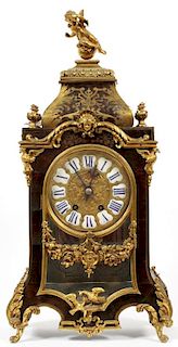 VINCENTI BOULLE FRENCH BRONZE MOUNTED BRACKET CLOCK