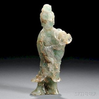 Fluorite Stone Carving of Guanyin