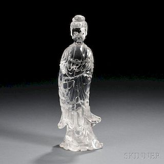 Rock Crystal Carving of Guanyin