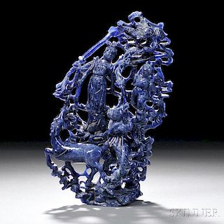 Lapis Lazuli Openwork Carving