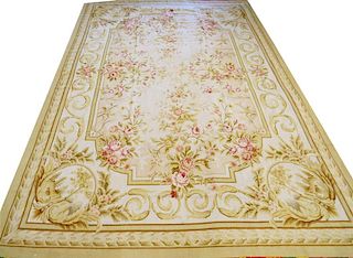 CHINESE AUBUSSON FINE WOOL CARPET