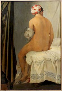 AFTER JEAN-AUGUSTE-DOMINIQUE INGRES OIL ON CANVAS