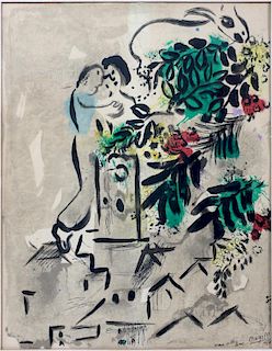 MARC CHAGALL POSTER 1954