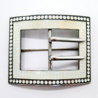Sterling Silver Sash Pin Belt Buckle