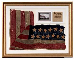 Piece of Flag from USS Hartford 