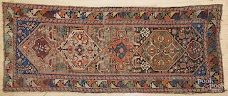 Semi antique Caucasian carpet, 10' x 4'.