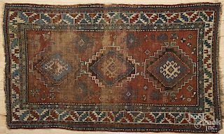 Kazak carpet, ca. 1900, 7' x 4'.