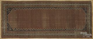 Bidjar long rug, ca. 1930, 13'3'' x 5'8''. Provenance: The Estate of Frances and Frank Auspitz