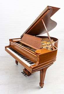 STEINWAY AND SONS  MAHOGANY 125948 BABY GRAND W 58" L 70" WITH BENCH 