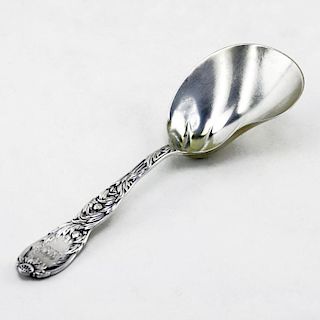 Antique Tiffany & Co Sterling Silver "Chrysanthemum" Berry Casserole Spoon with Kidney Bowl
