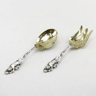 Reed and Barton "Love Disarmed" Sterling Silver Serving Set