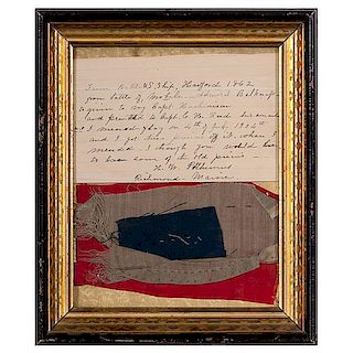 Pieces of Flag from the USS Hartford 